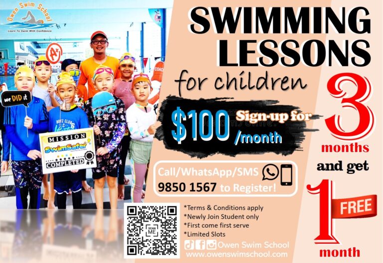 Jurong West SRC Swimming Lesson 3+1 Promotion